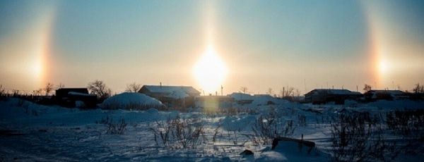 Мимо нас, мимо нас ложное солнце или паргелий над Москвой 5 января 2016 года
