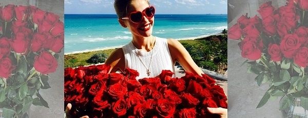 В День Всех Влюбленных Инга Волкош получила букет из 125 роз