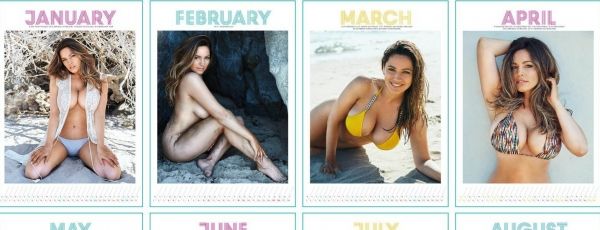 Келли Брук представила новый календарь на 2017 год