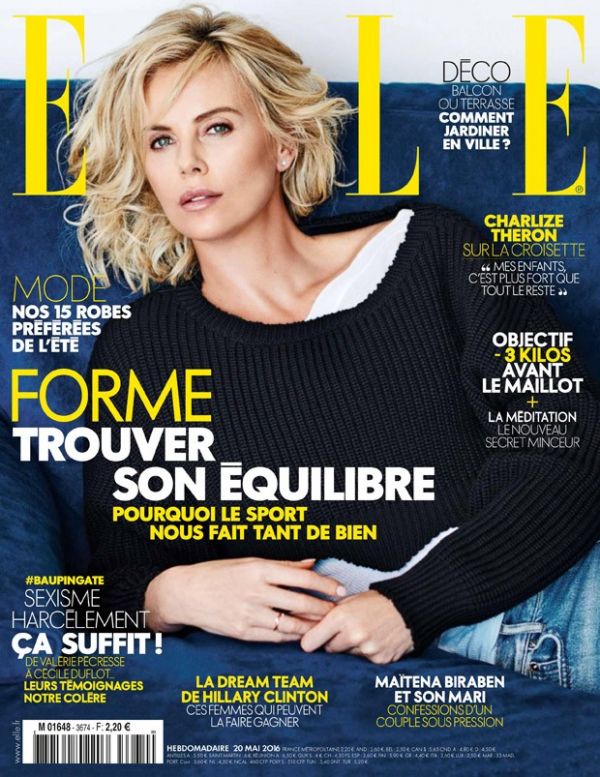 Шарлиз Терон позирует у бассейна для французского Elle Шарлиз Терон позирует у бассейна для французского Elle
