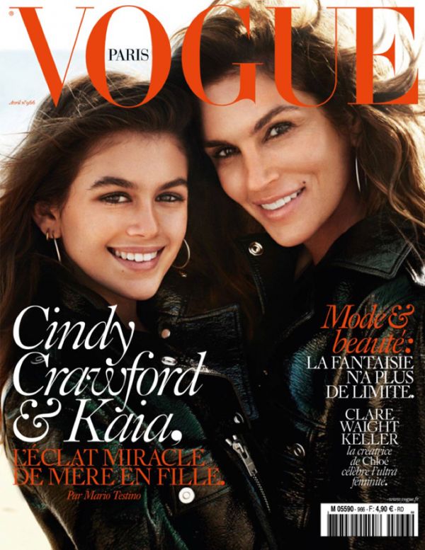 Синди Кроуфорд снялась вместе с дочерью для Vogue Синди Кроуфорд снялась вместе с дочерью для Vogue
