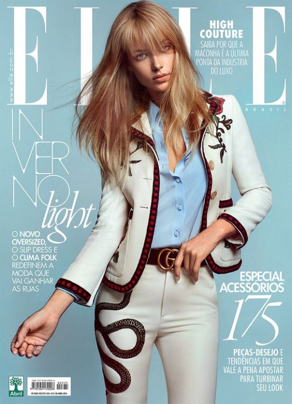 Загадочная Ханна Фергюсон на обложке Elle Загадочная Ханна Фергюсон на обложке Elle