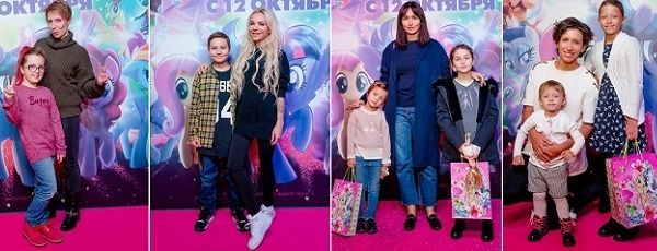 Звёздные мамочки пришли с детьми на премьеру анимационного проекта «My Little Pony В Кино»
