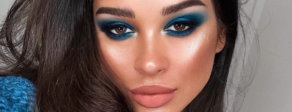 Цвет настроения глаз - синий: крутой макияж с использованием небесных оттенков